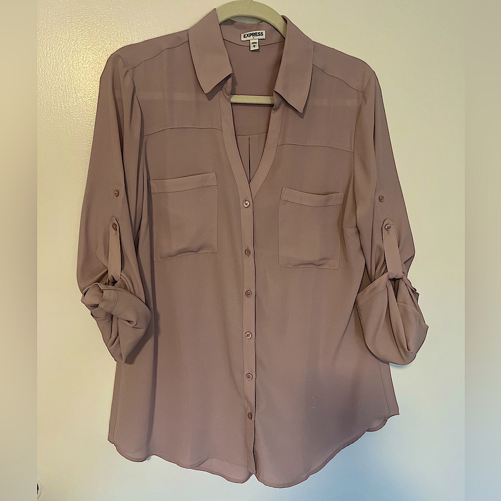 Express women’s blouse. Blush. Size L. Gently used.
